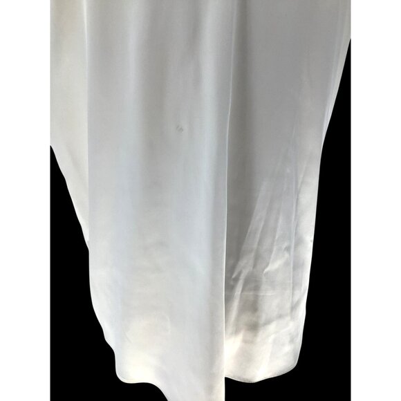 Worthington Womens White Satin Button-Up Blouse L Please Read - Picture 4 of 6